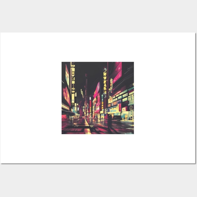 Tokyo Neon - Night Scenario - Cool Wall Art by Trendy-Now